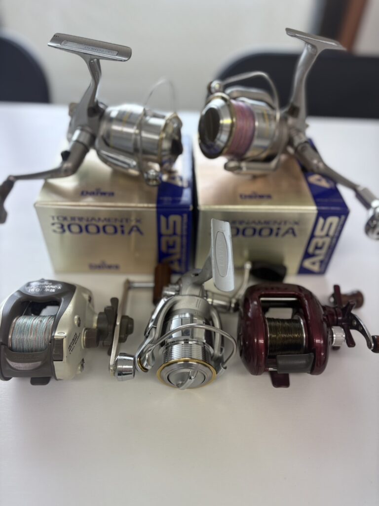 🎣【買取実績】シマノ、ダイワなどリール5台