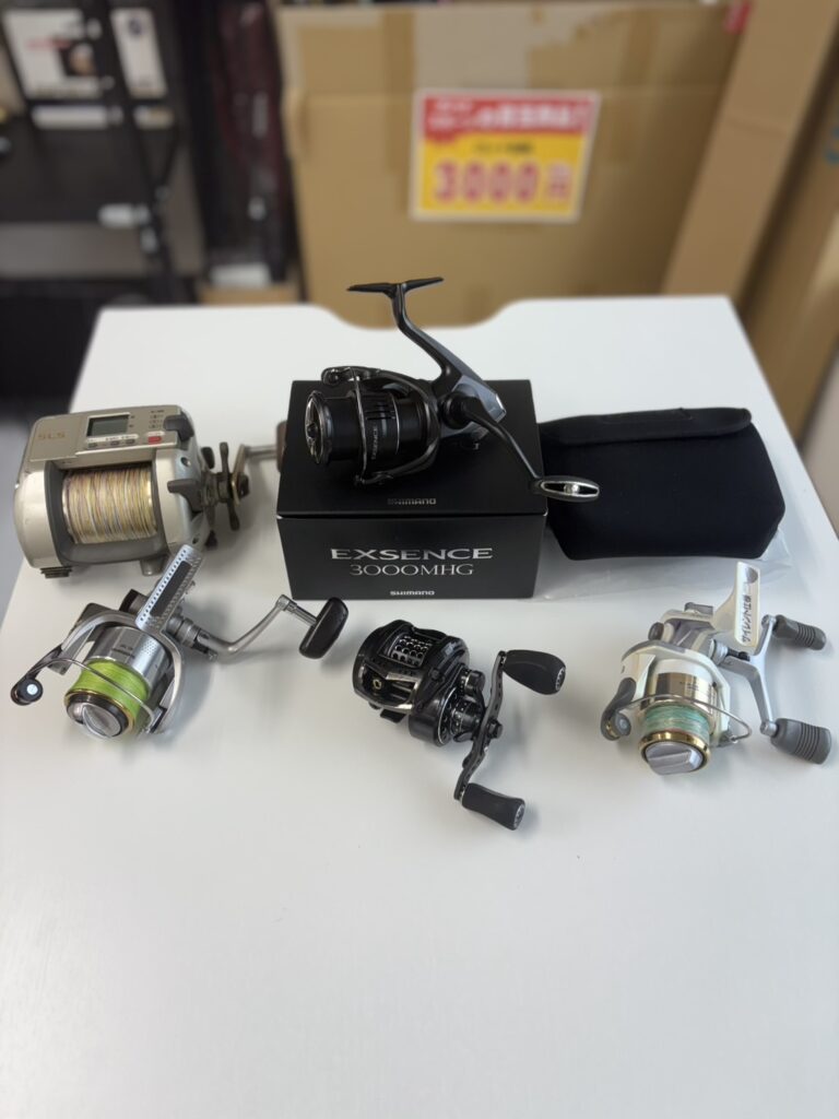 🎣【買取実績】シマノなどリール5台