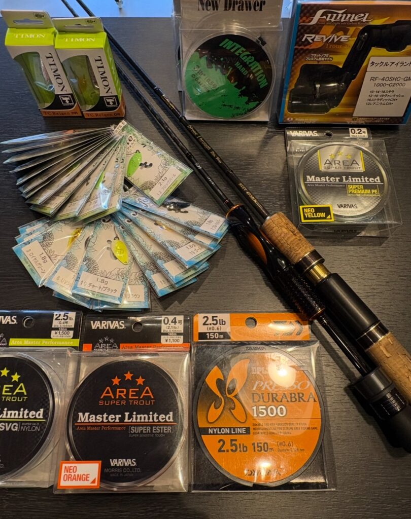 🎣【買取実績】埼玉県寄居町のお客様からトラウトルアーとロッド、ラインを買取させて頂きました！