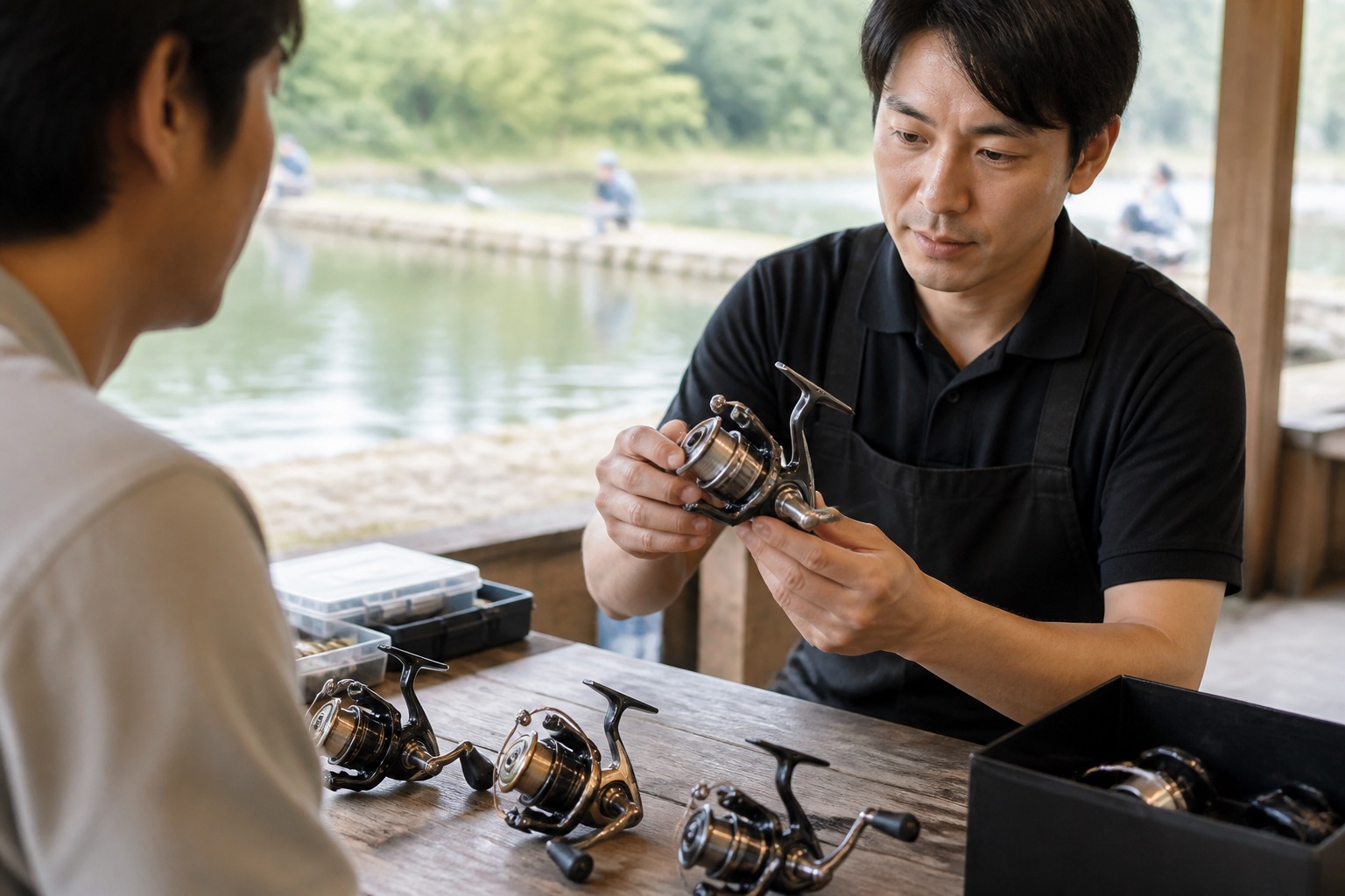 「壊れたリール」も買取は可能ですのイメージ（ChatGPT生成）