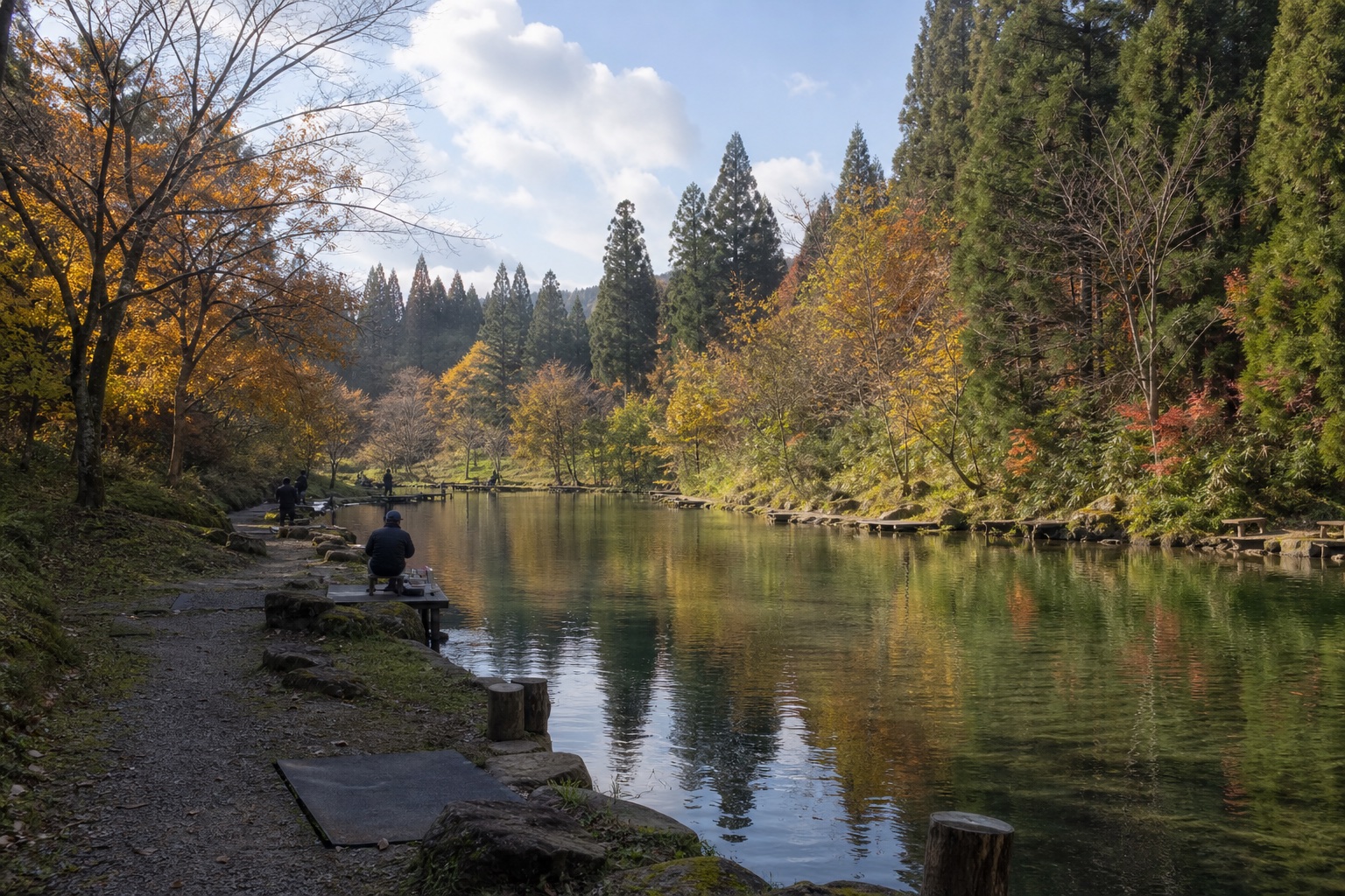 割山森林公園 天湖森の釣り場利用イメージ